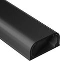 Large Cord Hider - 47in Wire Hiders for TV on Wall, Paintable Cable Hider, X-Large Cable Management Kit, Cord Hiding for Wall, W1.6in H0.8in, Black by Yecaye