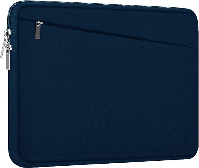Laptop Sleeve Case, 15.6 inch, Durable Computer Carrying Bag Protective Case Briefcase Handbag with Front Pocket, Slim Laptop Cover for 15.6 Inch HP, Dell, Lenovo, Asus, Notebook, Blue by AREYLO