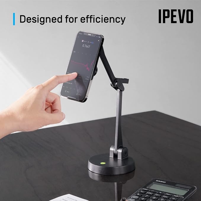 IPEVO Uplift Magnetic Multi-Angle Arm for iPhone 12 Series and Above, Multi-Jointed Phone Holder for Video Calls, Multi-Screen Workplace Setup, Online Teaching and Learning, Magnetic Phone Stand - Image 7