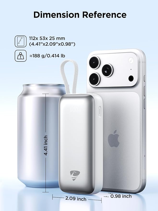 Portable Charger, Power Bank Fast Charging 10000mAh Battery Pack Charger Portable with Built in Cables Travel Essential Portable Power Bank for iPhone 17 16 15 14 13 Samsung Galaxy S24 S23(1Pack) - Image 2