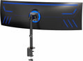 VIVO Clamp-on Single Ultra Wide Monitor Desk Mount, Low Profile Heavy Duty Adjustable Stand for 1 Ultrawide Screen up to 49 inches, 44 lbs Capacity, Black, STAND-V100C by Unknown
