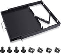 1U Rack Mount Sliding Keyboard Tray Cantilever Network Equipment Racks 19 Inch Cabinet Drawer Sliding Shelf for Server Data Music Studio Accessories by Dunzy