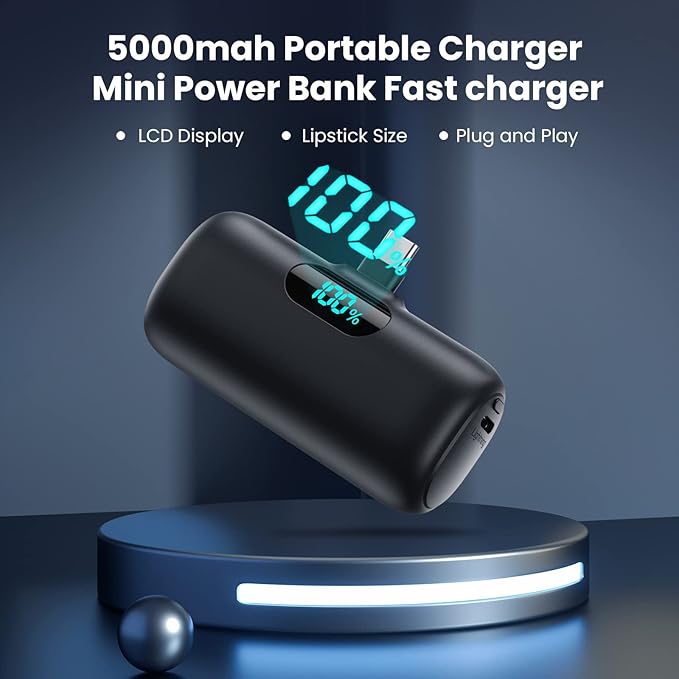 [2 Pack]Portable Charger Power Bank for iPhone 17/16/15,Mini USB C Portable Power Bank 5000mAh Fast Charging Battery Pack Travel Essentials for iPhone 15/16/17 Plus/17 Pro/17 Pro Max,Samsung Android - Image 6