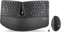 Perixx PERIDUO-606 Wireless Mini Ergonomic Keyboard with Portable Vertical Mouse - Adjustable Palm Rest Stand - Membrane Low Profile Keys - US English by PerixxComputerGmbH