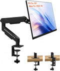 THEARK Single Monitor Desk Mount 17"-32" Screens - Adjustable Mechanical Monitor Arm Computer Monitor Stand up to 19.8 lbs,VESA Arm Desk Mount with C-Clamp and Grommet Base,VESA 75x75/100x100mm,Black by THEARK