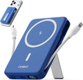 Magnetic Portable Charger 10000mAh, 22.5W Power Bank with Built in Cable | Foldable Stand,20W Fast Charging for Magsafe Battery Pack with LED Display, Travel Essential for iPhone 17/16/15/14/13/12 Pro by Unknown