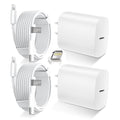 DiHines Phone 14 13 12 11 Fast Charger,12FT Long Phone Chargers Fast Charging Lightning Cable &20W USB C Charge Block,White by DiHines
