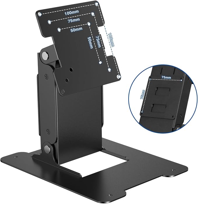 Touch Monitor VESA 75 100 50 and Mini PC VESA 75 Back-to-Back Dual Mount All Metal Stable Leaning Low Profile - Image 7