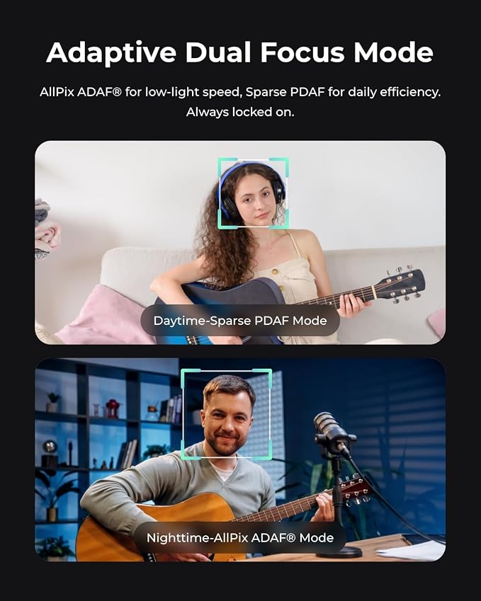 OBSBOT Tiny 3 4K PTZ Webcam 1/1.28" CMOS, W Smart Remote 2 | 50MP HDR 4K@30fps 1080p@120fps Spatial Audio Tri-Mic Voice/Gesture Control AI Tracking 2.0 Streaming, Meeting, Gaming - Image 8