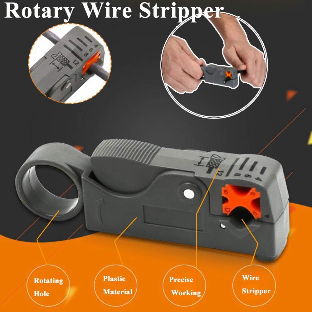 LEATBUY RJ45 Crimp Tool Kit for CAT5/CAT6, Professional Network Crimper Wire Connector Stripper Cutter, Computer Maintenance Lan Cable Pliers Tester Repair Tool Set(RED) - Image 6