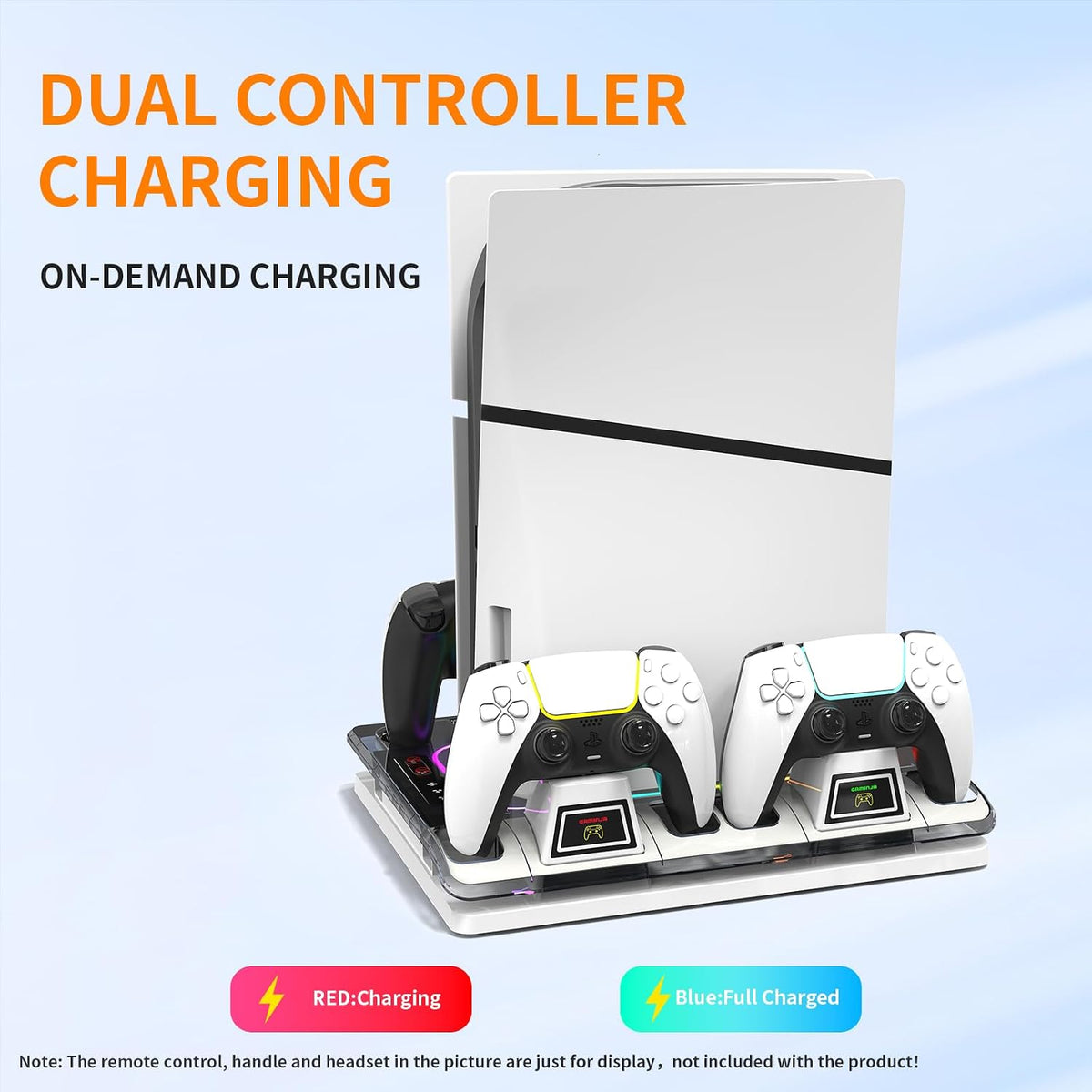 GAMINJA for Ps5 Cooling Station with Ps Portal Charger for Ps5/Slim/Pro - Image 4