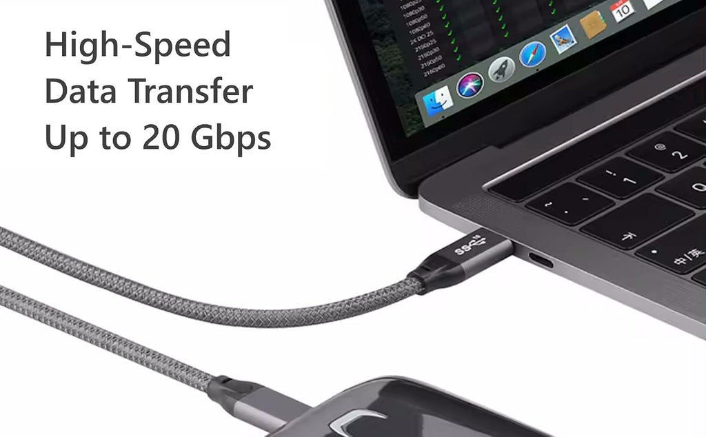 USB C to USB C High Speed Data Transfer Video Monitor Docking Station Cable - Image 4