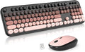 MOFII Wireless Keyboard and Mouse Combo,2.4G Typewriter Keyboard Quiet Mice | Retro Full Size Computer Keyboards, Cute Mouse, USB Dongle Plug and Play, for PC,Laptop,Desktop,Windows (Blackberry Gradient) by MOFII