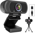 USB C Webcam for Switch 2 / PC: 1080P HD Web Cam with Mic,Computer Camera | with Privacy Cover & Tripod Stand for MAC Desktop Laptop, Wide Angle Webcam Pro Streaming Web Camera for Skype/Teams/Webex by ToLuLu