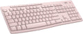 Logitech K270 Full Size Wireless Keyboard for Windows - Rose | Full-size keyboard with number pad, 8 multimedia keys, includes USB-A receiver, 2-year battery, compatible with PC, laptop by Unknown