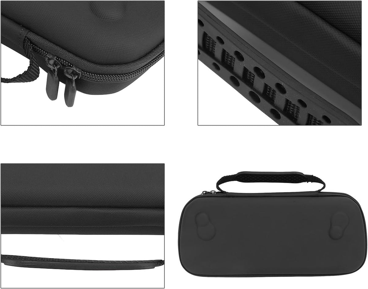Zopsc Hard Case for Handheld Gaming Console, Portable Protective Carrying Case with Zippered Pockets for Home Travel Accessories, Shockproof Shell for ROG Ally X 2024, RC72LA, Black - Image 6