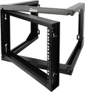 Tecmojo 6U Wall Mount Server Rack, Open Frame Network Rack for 19" Computer/AV/Data/IT/Media Equipment, 18" Depth, 16" Apart Mounting Holes, Swing Gate, Square and Tapped Holes by Tecmojo