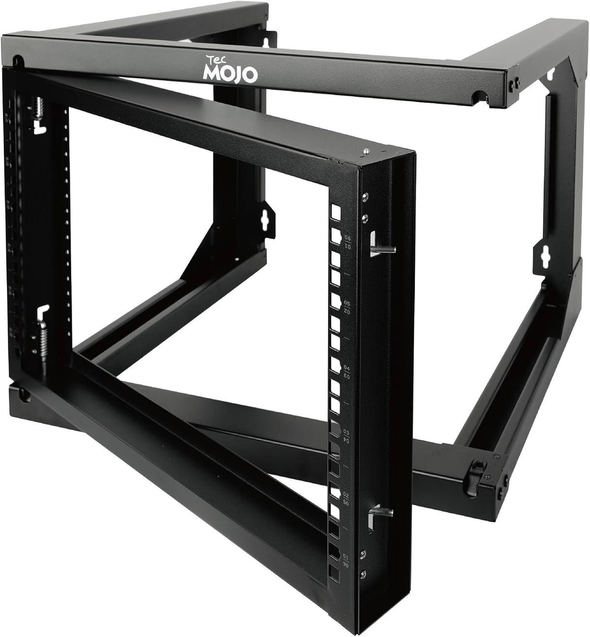 Tecmojo 6U Wall Mount Server Rack, Open Frame Network Rack for 19" Computer/AV/Data/IT/Media Equipment, 18" Depth, 16" Apart Mounting Holes, Swing Gate, Square and Tapped Holes by Tecmojo