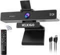 Zoom Certified, NexiGo N950P 4K Zoomable Webcam with Remote Control, Sony_Starvis Sensor, 5X Digital Zoom, Pro Web Camera with Dual Stereo Mics, for Zoom Skype Teams Twitch by NexiGo