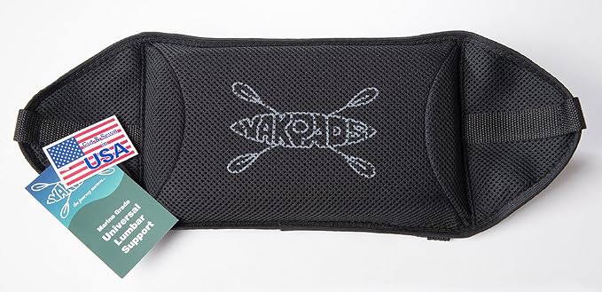 Lumbar Cushioned Seat Pad, Gel Seat Pad for Kayaks, Portable Seat Cushion for Outdoor Watersports and Recreation - Cascade Creek (Lumbar) by Yakpads