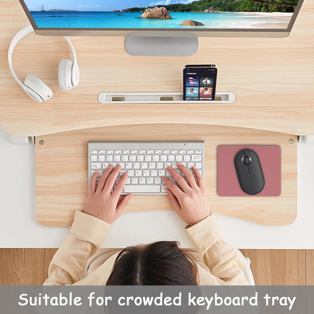 Small Mouse Pad, 5 x 6 Inch Thick Rubber Premium-Textured Non-Slip Portable & Washable Mini Mouse Mat for Women Men Wireless Laptops Keyboard Tray Gaming Work Travel,Dark Red - Image 6