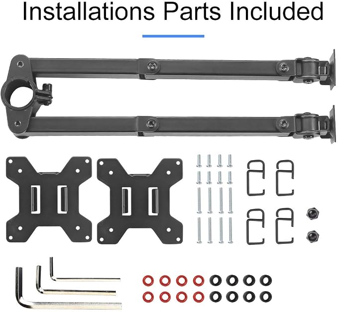 Suptek Dual Fully Adjustable Arm and Plate for Suptek Monitor Mount (MD6SB) - Image 4