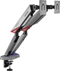 MSI MPG MT161DR - Premium RGB Dual Monitor Stand Arms, 17-38" Support, VESA Compatible, Adjustable Spring Assisted Mount, 35.2 lbs per Screen Capacity, Clamp & Grommet, Quick Release Plate - Black by Unknown