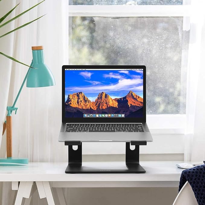 BESIGN LS03 Aluminum Laptop Stand, Ergonomic Detachable Computer Stand, Notebook Riser, Laptop Mount Compatible with Air, Pro, Dell, HP, Lenovo More 10-15.6" Laptops, Black - Image 8
