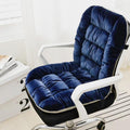 Desk Chair Cushion Soft Seat Cushions with Removable Cover Office Chair Pad Dorm Seat Pad with Back Support Rocking Chair Cushions,90×50cm (Navy) by GKWW