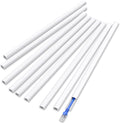 Delamu 128in Cord Hider for 1 Cord, Self-Adhesive Cord Covers for Wires on Wall, Easier Install Wire Covers for Cords on Wall, Cable Wire Hider, Cable Cover Management Raceway, W0.48 H0.3in, White by DELAMU