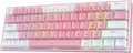 Redragon K617 Wired 60% Compact Hot-Swap RGB Gaming Mechanical Keyboard | 61 Keys Design for More Room to Aim, Swap-Ready Socket for Mod, Vibrant 20-Mode Lighting Hype Vibing, Pro Software Supported by REDRAGON