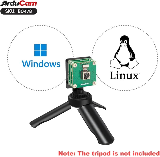 Arducam USB 3.0 Camera, 120fps High-Speed USB Camera Module, IMX586 48MP High-Resolution Webcam with 78°(D) Motorized Focus Lens and Metal Case, Compatible with Windows and Linux OS - Image 7