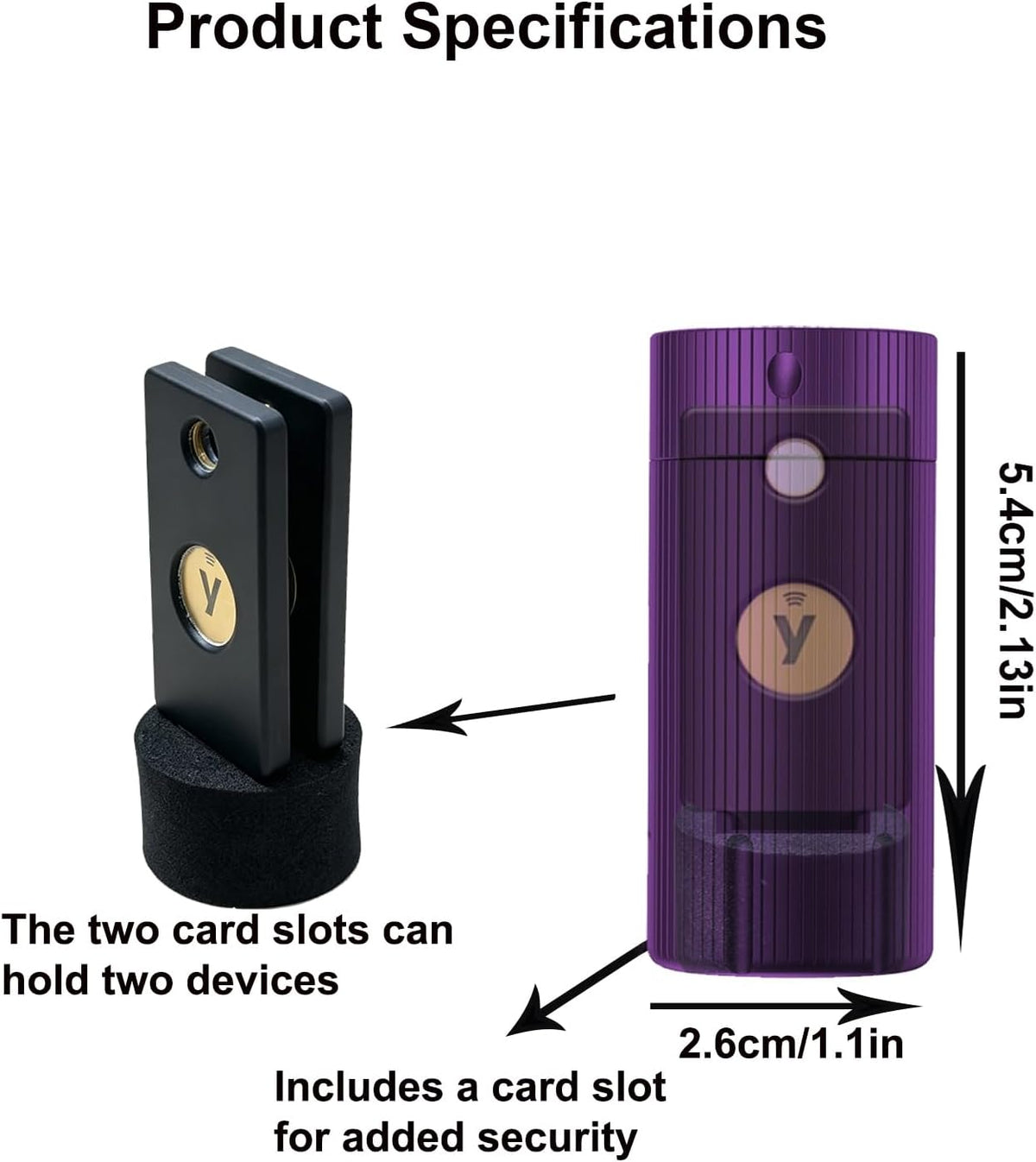 Upgrade Protector Case for Yubikey 5/5C NFC & Security Key Series(2 Groove) - Image 2