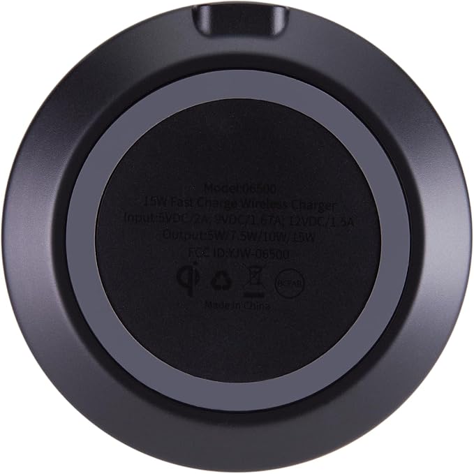 AT&T 15W Qi Wireless Charging Pad – Case-Friendly USB-C Fast Charging Station for iPhone 17/16/15/14, AirPods, Samsung Galaxy S25/S24, Pixel, and All Qi-Compatible Devices – Black - Image 5