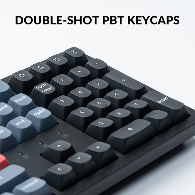 Keychron K10 Pro Wireless Custom Mechanical Keyboard, Full-Size QMK/VIA Programmable Bluetooth/Wired White Backlight with Hot-swappable Keychron K Pro Red Switch Compatible with Mac Windows Linux | QMK Programmable Bluetooth/Wired White Backlit with Ho... - Image 5