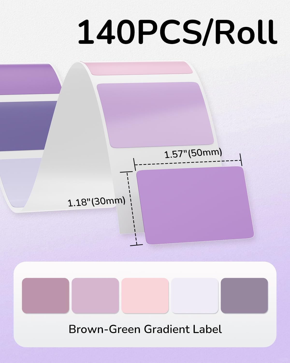 Phomemo M110 Labels - 1.57" x 1.18" Thermal Self-Adhesive 5 Stickers for M110/M100/M220/M250 Label Printers, 1 Roll 40x30mm Thermal Label Paper for Candle, Baking, Logo, Gift,230 PCS - Image 3