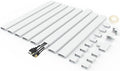 125" Paintable Cable Raceway, Cord Cover for Wall Cables, White | 125-inch paintable cable raceway conceals multiple wall cords with adhesive and hardware for easy installation. by Bestongbestservicesforyou