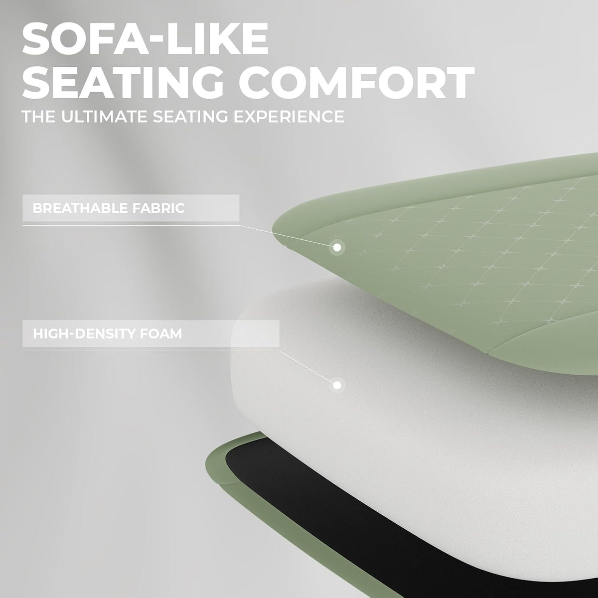 Gaming Chair with Massage,Ergonomic PC Gaming Chair Computer Chairs with Footrest Comfortable Headrest and Lumbar Support, High Back GREENWHITE - Image 5