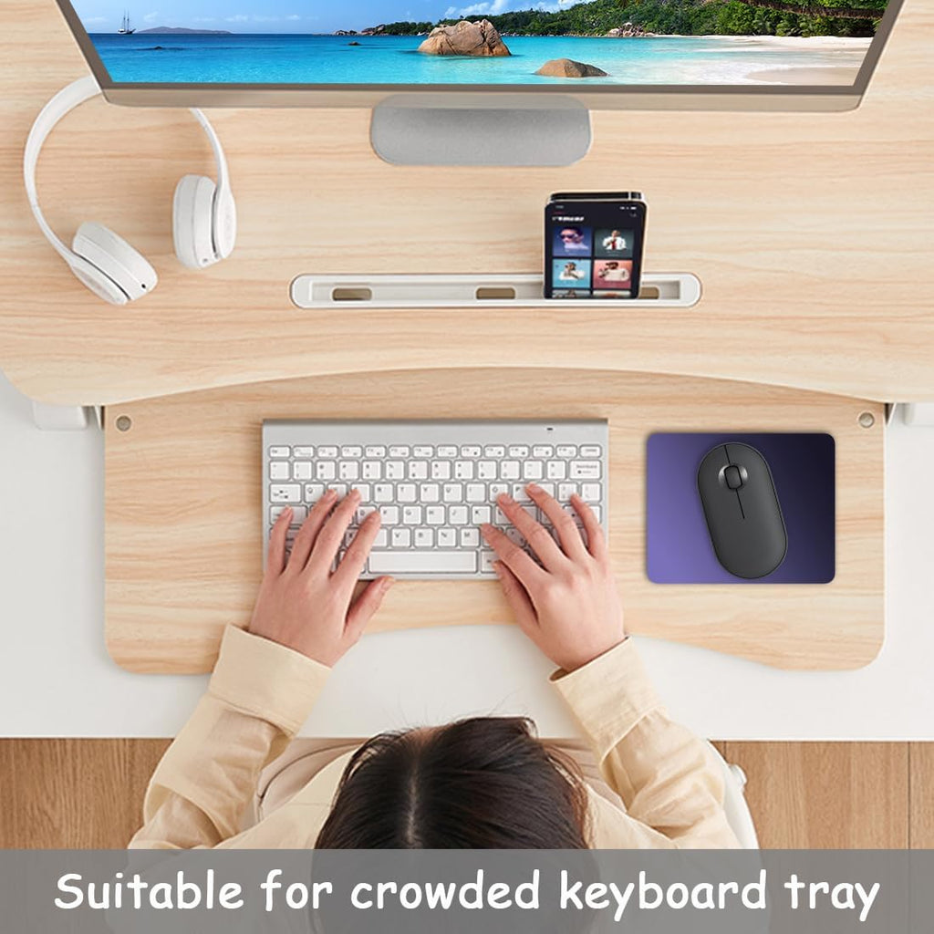 Small Mouse Pad, 5 x 6 Inch Thick Rubber Premium-Textured Non-Slip Portable & Washable Mini Mouse Mat for Women Men Wireless Laptops Keyboard Tray Gaming Work Travel,Gradient Violet - Image 6