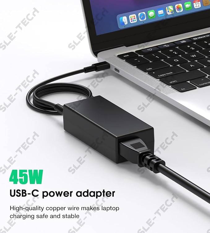 Universal 45W Chromebook Charger USB C for HP Dell Lenovo Acer | Compatible with HP x360 11 14a, Dell 5190, Lenovo C330 S330, Acer Spin 311 511 C733, Asus C204 C213, Samsung 4, 45W USB-C - Image 4