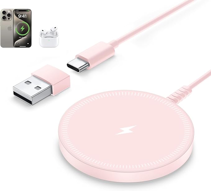 Bohuma Magnetic Wireless Charger: Mag-Safe Charging Pad Fast Charger Pad Dock for Home Office by WirelessCharger