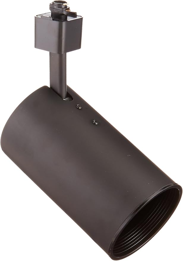 NUVO TH201 R20 Straight Cyl Track Head, Black by Nuvo