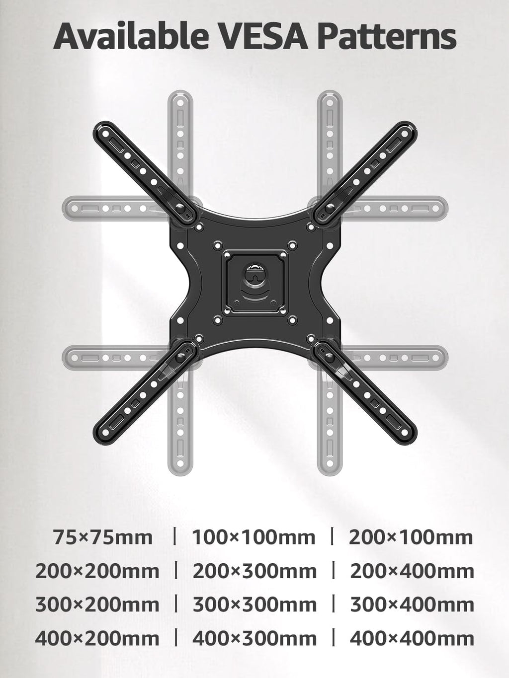 ELIVED Full Motion TV Wall Mount for 26-60" TVs, Max VESA 400x400, 77 lbs. - Image 7
