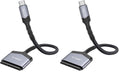 JSAUX SATA to USB C Cable, USB C 3.1 to 2.5” SATA III Hard Driver Adapter Aluminum Shell External Converter Compatible with SSD/HDD Data Transfer-Grey (Pack of 2) by JSAUX