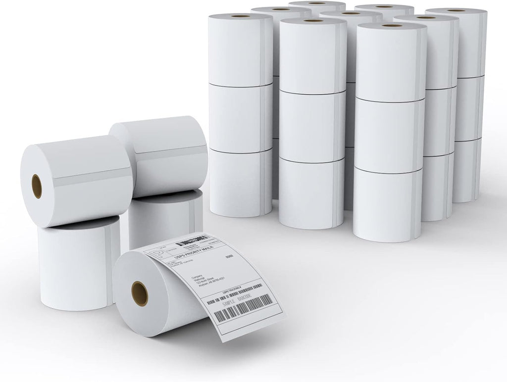 MFLABEL 4x6 Direct Thermal Shipping Labels - 32 Rolls of 450 Labels/Roll, Compatible with Zebra 2844/ZP450/ZP500/ZP505, USPS/FedEx/UPS/Amazon Shipping, Smudge-Resistant & Permanent Adhesive by MFLABEL
