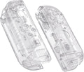 eXtremeRate DIY Replacement Shell Buttons for Nintendo Switch & Switch OLED, Transparent Clear Custom Housing Case with Full Set Button for Joycon Handheld Controller - Console Shell NOT Included by eXtremeRate