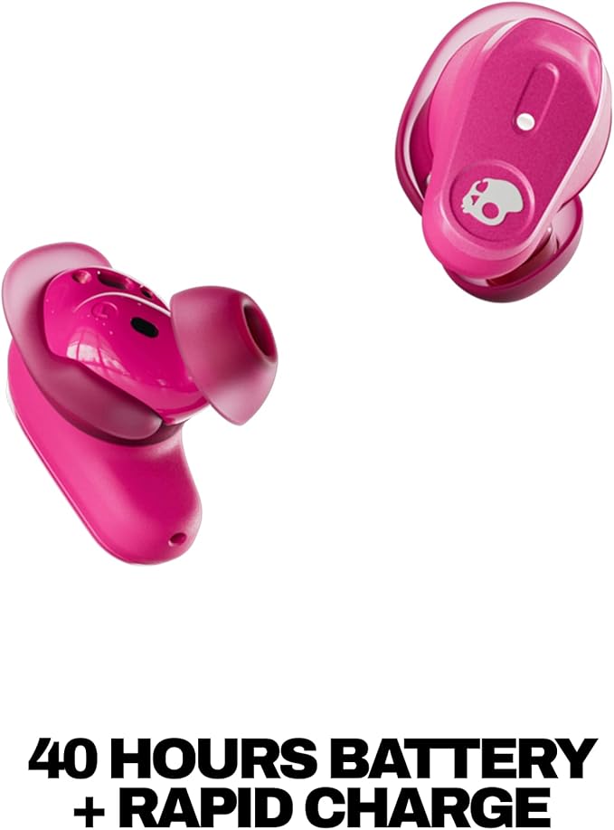 Skullcandy Method 360 ANC Wireless Earbuds with Sound by Bose - Crazy Pink | In-Ear Fit, Premium Active Noise Cancellation, 40 Hours Battery, Sweat and Water Resistant, Microphone for iPhone Android - Image 5