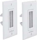 ECHOGEAR Wall Brush Plate for Hiding Up to 8 Low Voltage Cables - Sturdy Brushes with Cable Catching Design - Ideal Cable Pass Through for Wall Mounted TVs by ECHOGEAR