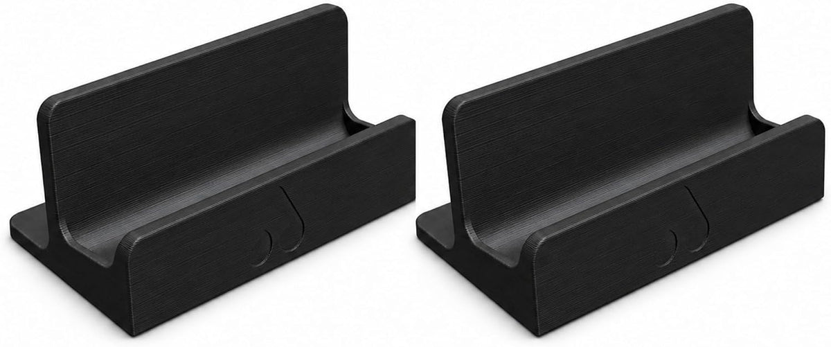 Handheld Gaming Console Stand 2 Pack Compatible with Analogue Pocket – Upright Storage and Display for Your Desk or Shelf, Black by splash n color