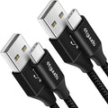 etguuds 6.6ft USB A to USB C Cable, 2Pack Fast Charging Cord Type C Charger | for iPhone 17 16 15 Pro Max Plus 16e 17 Air, Samsung Galaxy S26 S25 S24 S23 S22 S21 S20 A17 A16 A56 A55 Flip Fold, Black by etguuds